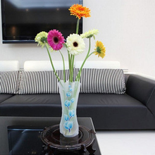 Портативная Экологически чистая ваза для цветов, 1 шт., милая Складная ваза для свадебного и офисного украшения, пластиковая ваза для цветов из ПВХ 2024 - купить недорого