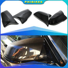 Cubierta de espejo retrovisor lateral para BMW, tapa de fibra de carbono negro de alta calidad, para modelos serie 1, 2, X1, X2, Z4, F39, F45, F46, F48, F49, F53 y G39 2024 - compra barato