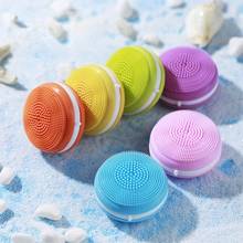 MIQMI-Mini cepillo de masaje eléctrico recargable, limpieza profunda de poros, dispositivos de limpieza Facial de silicona impermeables 2024 - compra barato