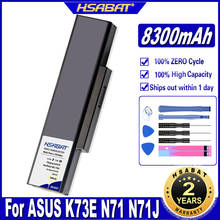 HSABAT-batería para ordenador portátil, Pila de 8300mAh para ASUS A32-N71, A32-N71, K72, K72F, K72D, K72DR, K73, K73SV, K73S, K73E, N73SV, X72, X73, N71 2024 - compra barato