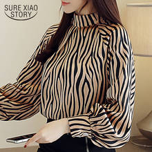 long sleeve women shirts striped office chiffon blouse shirt Fashion women tops and blouses spring 2022 women clothing 1832 50 2024 - buy cheap