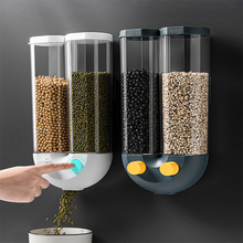 Automatic Grain Storage Box Cereal Dispenser Food Tank Kitchen Rice Container Organizer Wall Mounted Plastic Storage Cans Tool 2024 - buy cheap