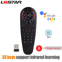 L8star G30 Remote control 2.4G Wireless Voice Air Mouse 33 keys IR learning Gyro Sensing Smart remote for Game android tv box 2024 - buy cheap