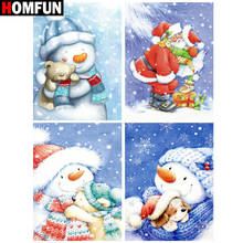 HOMFUN Full Drill Diamond Painting "Cartoon snowman landscape"DIY Picture Of Rhinestone 5D Diamond Embroidery Cross Stitch Decor 2024 - buy cheap