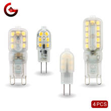 4pcs/lot G4 G9 LED 3W 5W Light Bulb AC DC 12V 220V LED Lamp SMD2835 Spotlight Chandelier Lighting Replace 30W 60W Halogen Lamps 2024 - buy cheap