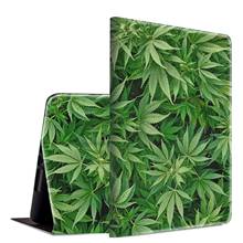 Apple iPad Mini 5 case 5th Gen 7.9inch 2019,PU Folio Cover,Adjustable Stand,Auto Wake/Sleep Smart Protector-Cannabis Weed Leaves 2024 - buy cheap