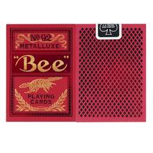 Bee Metalluxe Playing Cards USPCC Bicycle Red Deck Poker Size Magic Card Games Magic Tricks Props 2024 - buy cheap