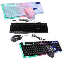 GTX300 USB Wired 104 Keys RGB Backlight Ergonomic Gaming Mouse Keyboard Set L41E 2024 - buy cheap