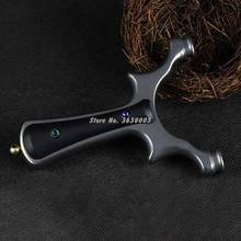 Precise Stainless Steel Hunting Slingshot Catapult +ABS Patch Handle with Elastic Flat Rubber Band Outdoor Sports 2019 New 2024 - buy cheap