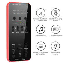 Tarjeta de sonido E6 para teléfono móvil, equipo de canto para transmisión de PC, USB externo 2024 - compra barato