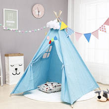 1.1M Portable Children's Tent Toy Cotton Carva Kids Tent Tipi Teepee Children's House Indoor Children's Hut Playhouse Baby Tents 2024 - buy cheap