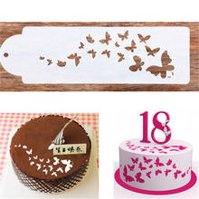 Butterfly Art Cake Stencil Airbrush Plastic Painting Art Cake Spray Mold Cookies Fondant Molds DIY Cake Mousse Brim Decorating 2024 - buy cheap