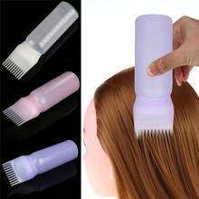 Botella de pelo vacía con cepillo aplicador, dispensador del cabello en salón, botellas de teñido, herramienta de peinado de peluquería, 120ML 2024 - compra barato