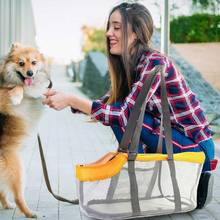Переноска для собак, портативная воздухопроницаемая складная сумка для домашних питомцев, кошек и маленьких собак 2024 - купить недорого