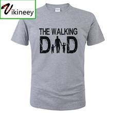 Camiseta divertida de algodón para hombres, camisa de manga corta con mensaje "The Walking Dad", ideal para regalo del Día del Padre, verano, 2020 2024 - compra barato