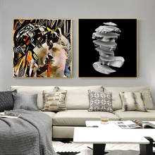 Pintura al óleo de David para decoración del hogar, pintura en lienzo con arte colorido de Graffiti, póster moderno de pared, imagen artística para sala de estar 2024 - compra barato