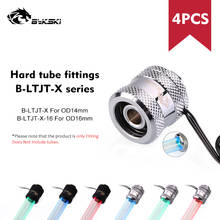 Hard Tube Fitting With Built-in Lighting Bykski G1/4" Water Cooling Adapter Suitable For OD14mm / OD16mm Rigid Pipe Components 2024 - buy cheap