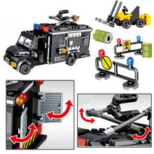 City Swat Police Armored Truck Vehicle Building Blocks Compatible Techinc SWAT Team Figures Bricks Toys For Children Gifts 2024 - buy cheap