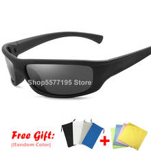 Gafas de sol polarizadas para hombre, gafas de sol deportivas cuadradas de diseñador de marca para hombre, gafas de conducción con montura negra, lentes HD UV400 2024 - compra barato