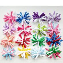 Girl Corker Hair Bows Clips Hairpin Korker Ponytail Holder Curly Tassel Ribbons Barrettes Elastic Headwear 50pcs PD007 2024 - buy cheap