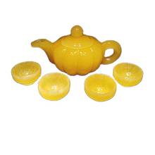 China handmade jade carving natural yellow jade Kungfu teapots and bowls in China 2024 - buy cheap