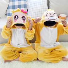 Crianças Da Menina do Menino do Dia Das Bruxas Partido Do Regresso A Casa Traje Onesie Pijama Animais Anime Macaco Cosplay Costume Hoodie Do Zipper 2024 - compre barato