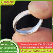 New Trendy Couple Wedding Rings Genuine Tibetan Silver 925 Jewelry Accessories Lovers Micro Scrub Rings for Women Men Gift 2024 - buy cheap