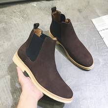 big size men boots England style casual shoes streetwear handsome chelsea boot comfortable ankle botas hombre chaussures zapatos 2024 - buy cheap