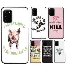 Funda de vaca vegana para Samsung Galaxy S21 Ultra S20 FE S8 S9 S10 Note 10 Plus 9 Note 20 Ultra, carcasa 2024 - compra barato