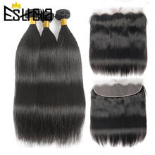 Brazilian Hair Weave Bundles With Frontal Body Wave Human Hair Bundles With Closure 13x4 Lace Frontal Closure with Bundles 2024 - buy cheap