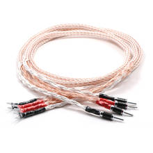 12TC Speaker Cable OCC Copper Audiophile speaker cable HIFI Banana to spade loudspeaker cable 2024 - buy cheap