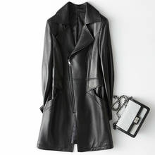 2020 Long Genuine Leather Jacket Women Spring Autumn Sheepskin Coat Real Leather Jackets Slim Fit Jacken Damen KQN68624 KJ3574 2024 - buy cheap