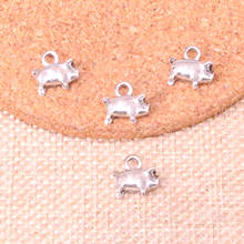 86 peças encantos de porco pingente de liga de zinco para colar, brinco pulseira joias artesanais diy 11*11*4mm 2024 - compre barato