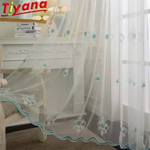 Noble Elegance Embroidered Tulle Curtains for Living Room European Geometry Sheer Tulle for Kitchen Balcony #30 2024 - buy cheap