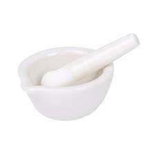 Porcelain Mortar and Pestle Spice Herb Grinder Mixing Grinding Bowl Crusher Set 2024 - buy cheap