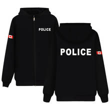 Полицейская одежда, мужская мода толстовки, толстовка с принтом, толстовка на молнии, Топ бренд, повседневная куртка, пальто 4XL, одежда 2024 - купить недорого