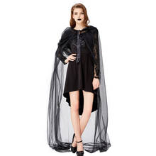 Женское черное платье-ведьма колдунья с крестиком ужасов; Костюм на Хэллоуин; Пасхальное платье Марди Гра; Нарядное вечернее платье 2024 - купить недорого