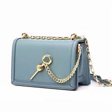 Crossbody Bags for Women 2021 New Blue Flap Lock PU Leather Women Shoulder Bag Female Messenger Bags Luxury Designer Handbags 2024 - buy cheap