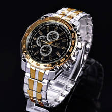 Мужские кварцевые наручные часы ORLANDO, классические часы из нержавеющей стали серебристого и золотого цвета в деловом стиле, 2019 2024 - купить недорого
