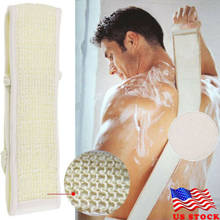 Novo macio esfoliante loofah voltar cinta loofah toalha de banho chuveiro massagem spa purificador esponja pele do corpo limpeza da saúde 2024 - compre barato
