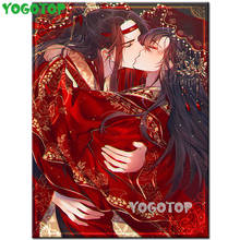 Pintura de diamante artesanal, cuadro de Mo Bao Zu Shi, figura Wei Wuxian Lan Wangji, taladro completo 5d, Kits de punto de cruz, bordado de mosaico de diamantes YY4782 2024 - compra barato