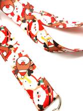 New cartoon Santa Claus   Neck Lanyard keychain Mobile Phone Strap ID Badge Holder Rope Key Chain Keyring 2024 - buy cheap