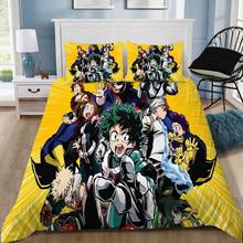 Sapto todoroki boku no hero academia conjunto de roupa de cama 3d crianças estampado desenhos animados capa de edredom queen king twin tamanho grande decoração caseira quente 2024 - compre barato