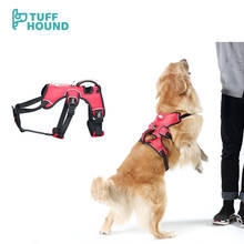 Dog Harness NO PULL Reflective Breathable Adjustable Pet Harness for Large Medium Car Vest Outdoor Walking with Dog Tags Hanging 2024 - buy cheap