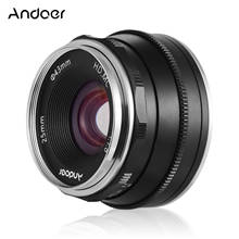 Andoer-lente de enfoque Manual F1.8, 25mm, gran apertura para cámaras Fujifilm fx-mount sin espejo 2024 - compra barato