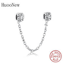 HuooNew Fit Original Brand Charms Bracelets 925 Sterling Silver Vintage Vine Plant Beads Safety Chain Jewelry Making Berloque 2024 - buy cheap