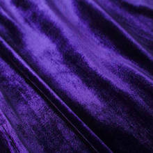 Silk Velvet Fabric 40 momme 140cm Width 55" Purple Velvet Evening Dress Sewing Material 2024 - buy cheap