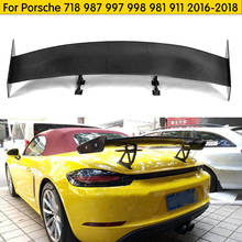 Carbon Fiber Rear Wing Rear Spoiler Trunk Spoiler Suitable For 718 987 997 998 981 911 2016-2018 Track Car Styling 2024 - buy cheap
