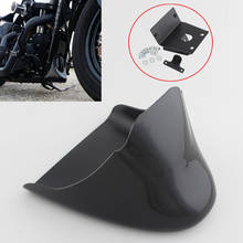 Alerón delantero negro sin pintar para motocicleta Harley Sportster XL 883 XL 1200, guardabarros Air Dam, carenado 2024 - compra barato