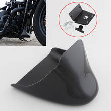 Unpainted Black  Front Chin Spoiler Mudguard Air Dam Fairing For Harley Sportster XL 883 XL 1200 Motorcycle 2024 - buy cheap